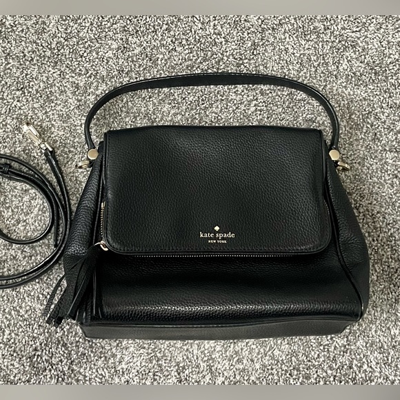 kate spade Handbags - Kate Spade Miri Chester Street Black leather crossbody purse